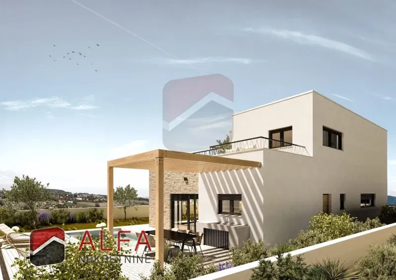 Croatia, Vodice, new beautiful detached family house for sale with a swimming pool – 3