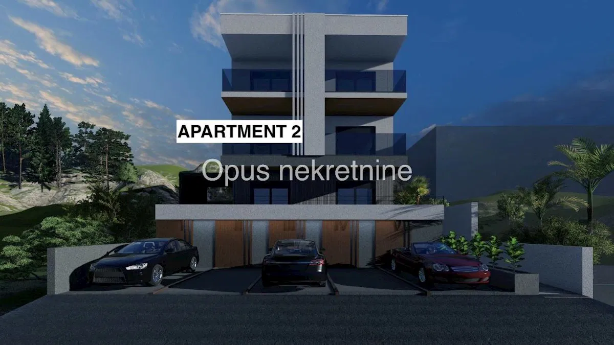 KOMARNA- NOVOGRADNJA 2025- apartman (S2) 49,65 m2 s pogledom na more (Video)