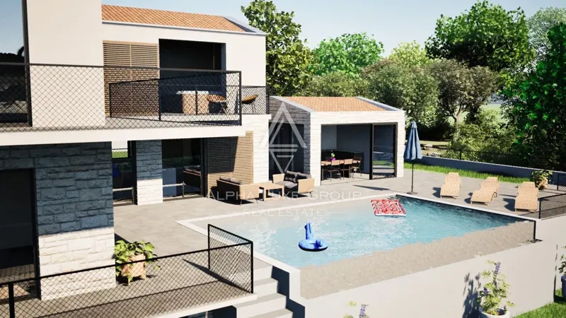 Istria, Visignano, Villa moderna con piscina tranquilla – 3