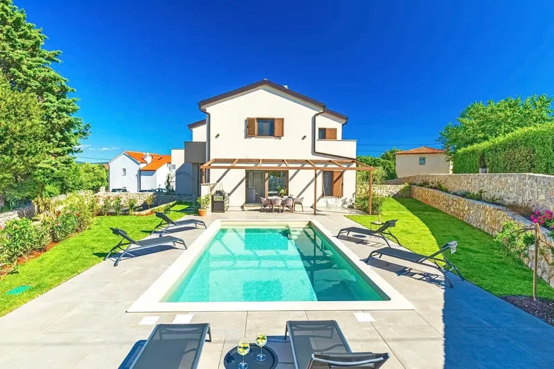 Krk, dintorni, moderna casa bifamiliare in una posizione tranquilla! – 2