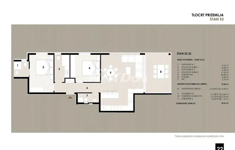 Appartamento Privlaka – 3