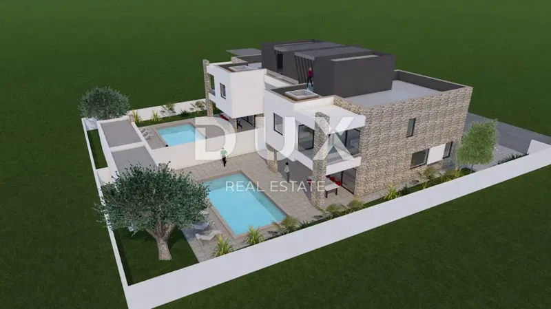 ZADAR, ZUKVE - Spacious semi-detached house with pool! New construction! AND – 2