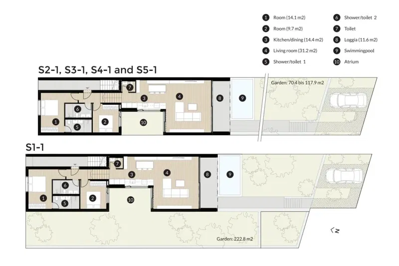 Appartamento con due camere da letto vista mare in costruzione – 3