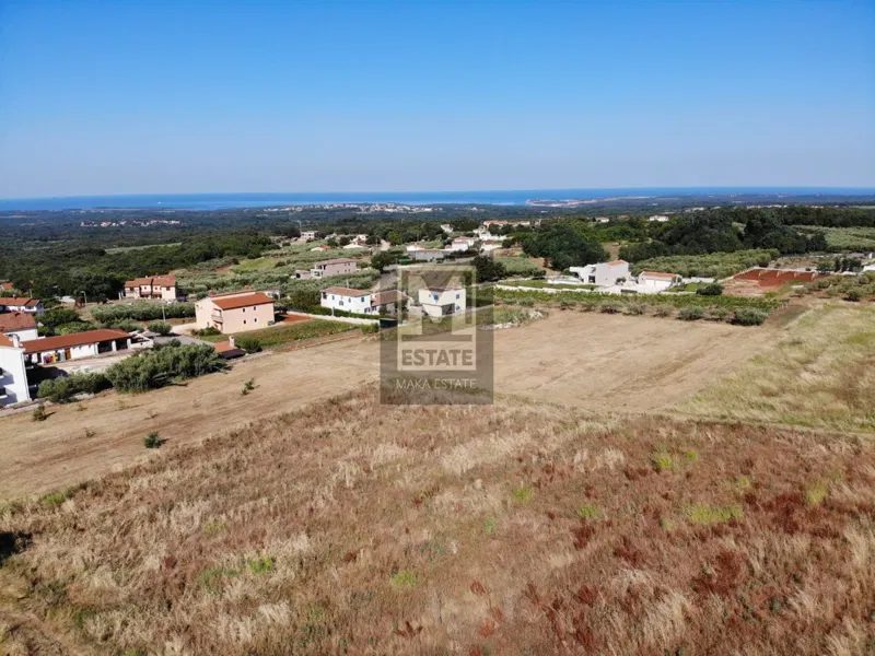 Poreč, surroundings, land with sea view – 3
