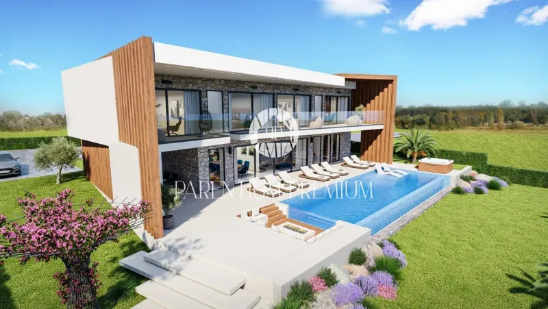 Kaštelir – land with sea view and building permit - for the construction of a Villa – 3
