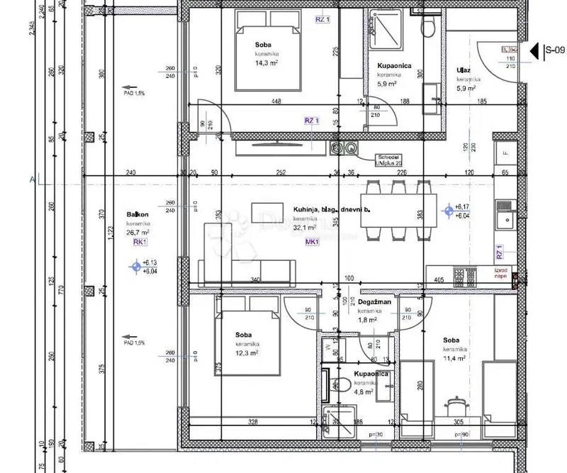 Allogio Tar, Tar-Vabriga, 92,40m2 – 2
