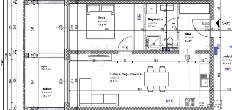 Flat Tar, Tar-Vabriga, 92,40m2 – 2