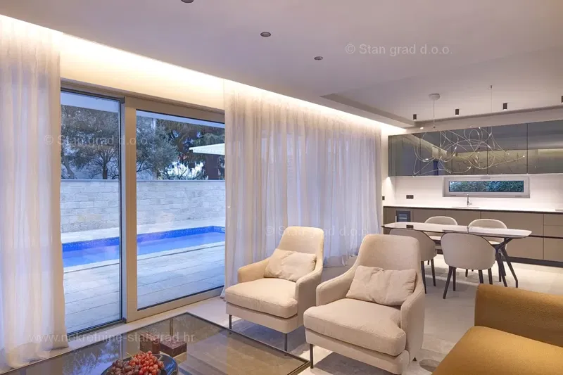 Krk, luxury apartment on the ground floor with garden and swimming pool! – 2