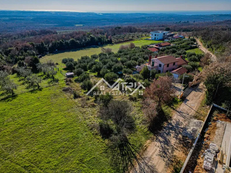 Poreč area, building plot with project and sea view – 3