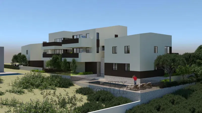 Building land with a building permit for the construction of 8 residential units – 2