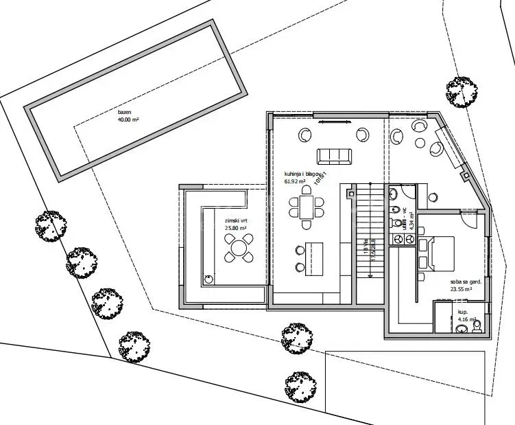 Rovinj area, building land - 580m2 – 2