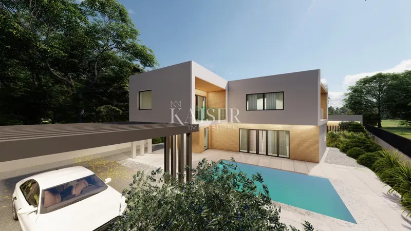Istria, Pomer - casa 170m2 in fase di costruzione, a 100m dal mare – 3