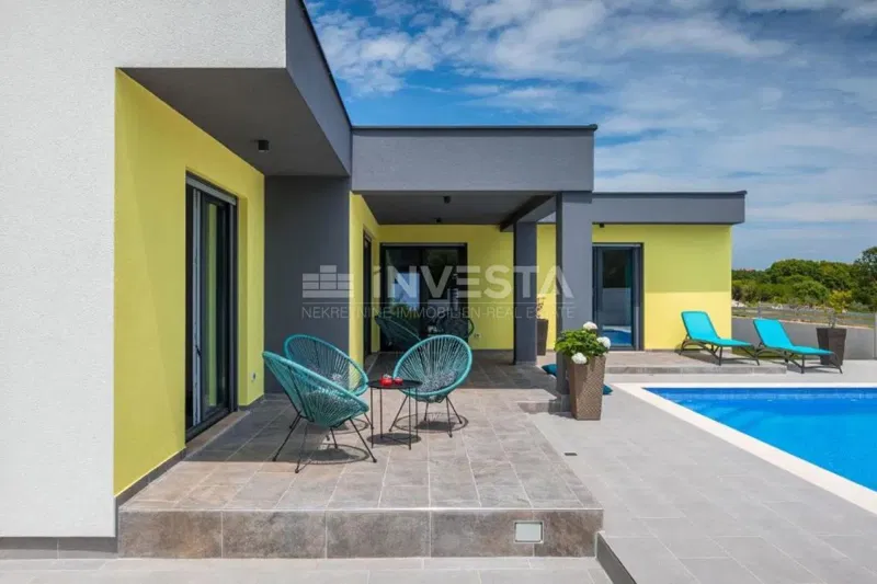 Pola, casa moderna su un solo piano con piscina – 2
