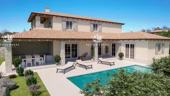 Svetvinčenat, villa mediterranea con piscina. – 2