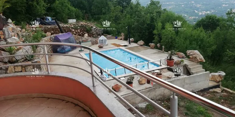 Istria, Opatija, apartment above Ičići with panoramic sea view and swimming pool. – 2