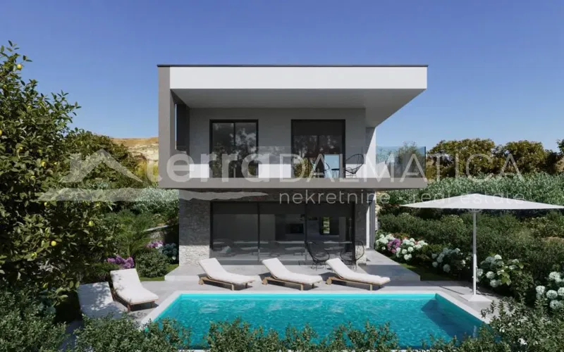 House with pool on Murter, first row to the sea – 2