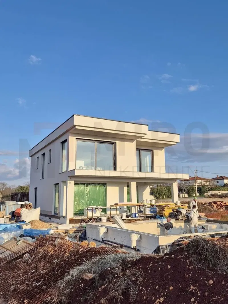 Krk, surroundings, house under construction with swimming pool and beautiful sea view! – 3