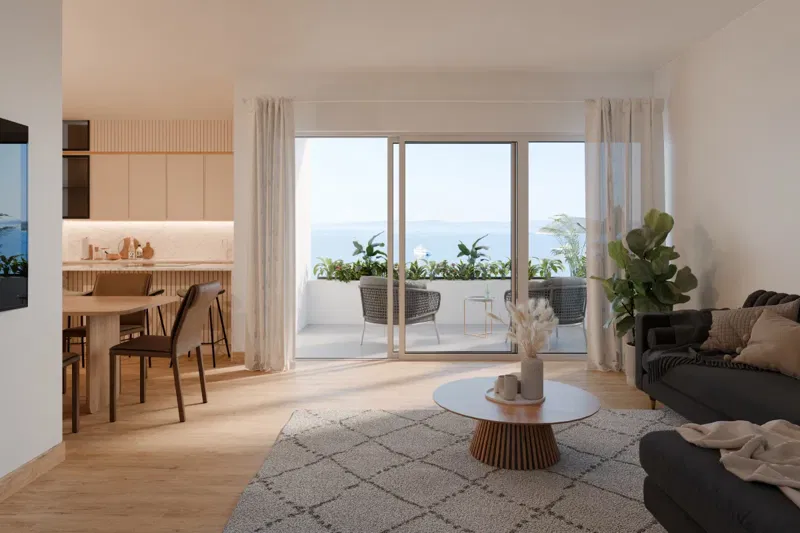 Lussuoso attico con piscina e vista mare – 3