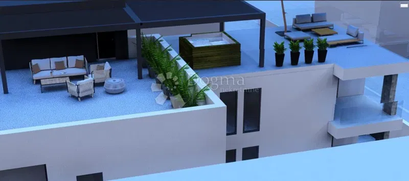 PETRČANE - S3 FIRST FLOOR WITH SEA VIEW 75,86m2 – 2