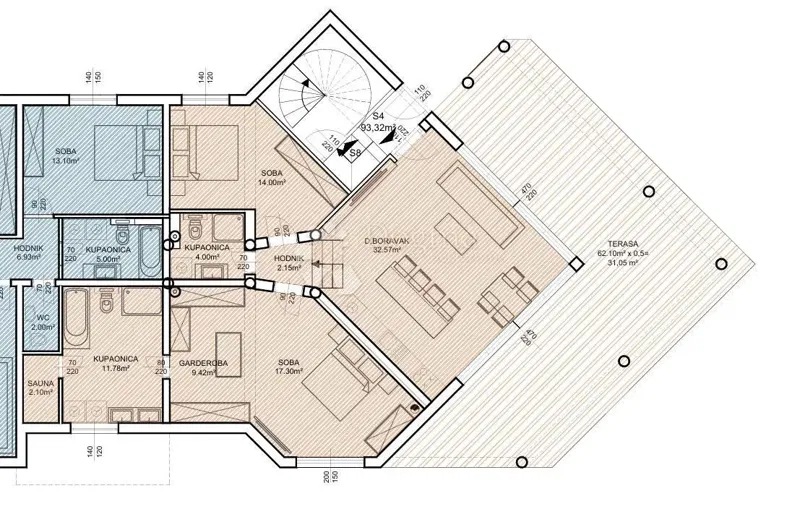 Allogio Pakoštane, 46,28m2 – 2