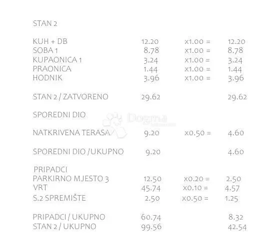Lakás Pakoštane, 46,28m2 – 3