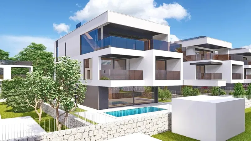 Njivice, építkezés projektdokumentációval a tenger közelében! – 2