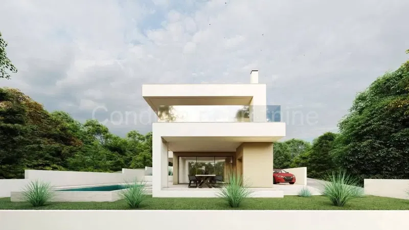 Island of Pašman - land 505 m2 with project and building permit, 150 m from the sea – 2