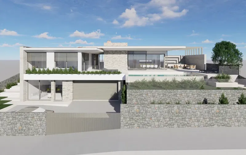 Beautiful villa with a pool and sea view – 2