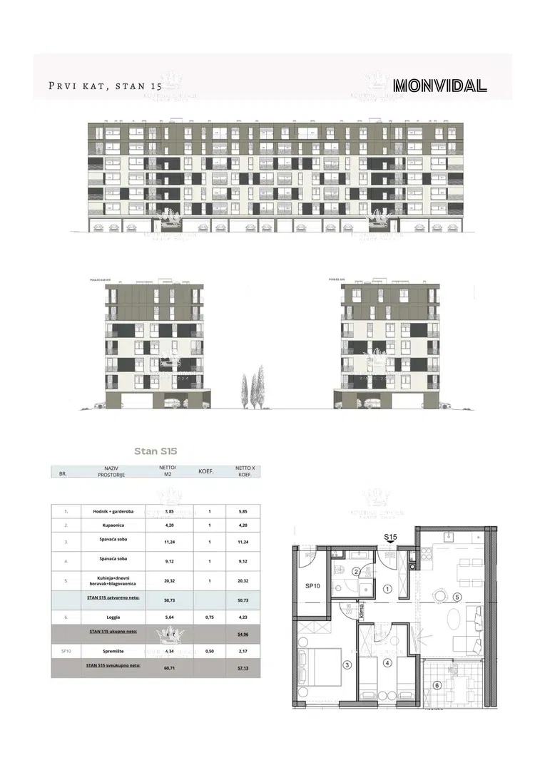 Istria, Pula, Monvidal, sale of a modern apartment on the 1st floor with a parking space and storage, new construction – "KEY IN HAND". – 2