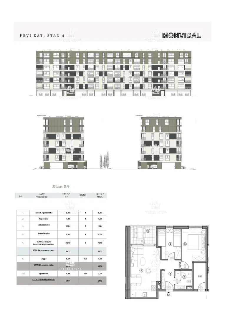 Istria, Pula, Monvidal, sale of a modern apartment on the 1st floor with a parking space and storage, new construction, – "KEY IN HAND". – 3