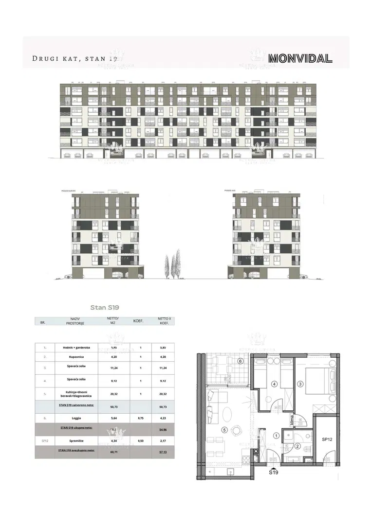 Istra, Pula, Monvidal, продажа современного apartamentos на 2-м этаже с парковочным местом и кладовкой, новостройка, – "КЛЮЧ В РУКИ". – 2