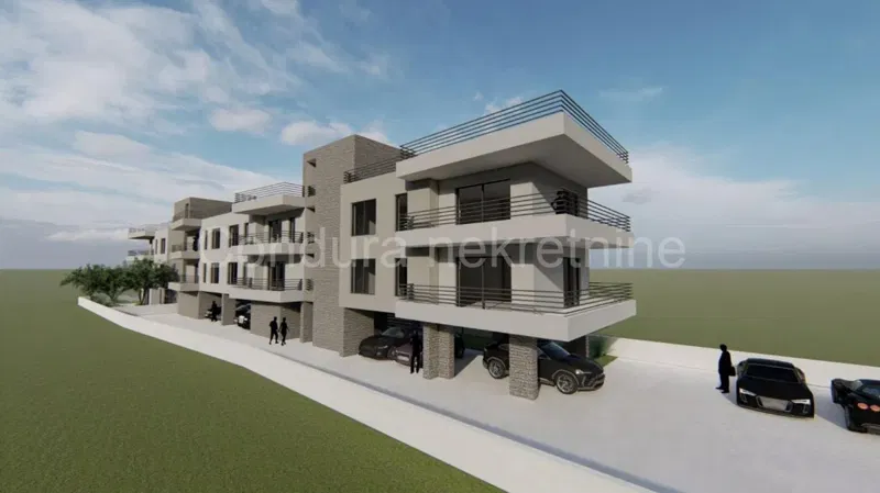 ZATON - building land 1221 m2, 50 m from the sea, Conceptual Design – 2