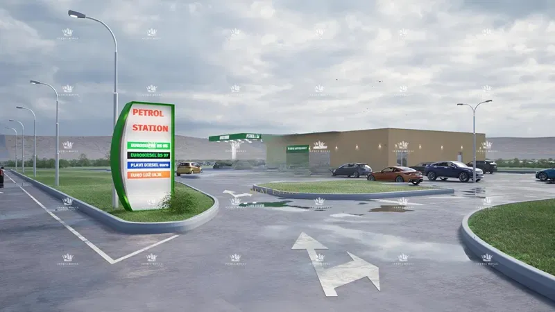 Pag, Novalja, terreno edificabile di 8503 m2, permesso di costruzione ottenuto per negozio e stazione di servizio. – 2