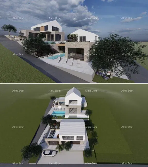 Building land with a construction permit, 100 m from the sea, Brač! – 2