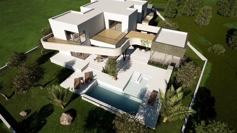 Predivno dizajnirana vila, Vodice, roh bau – 2
