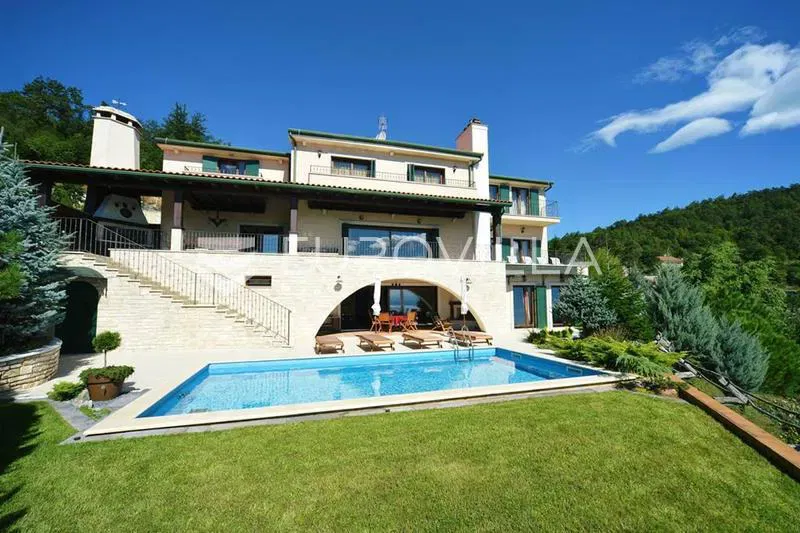 Opatija, Matulji, villa with swimming pool and panoramic sea view – 2