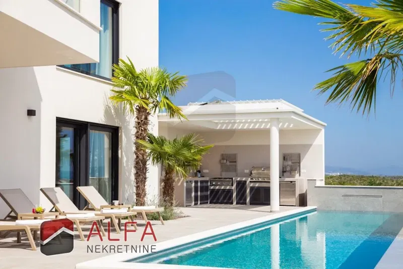 Croatia, Vodice, ATTRACTIVE, new luxury family villa for sale, with swimming pool, garage and sea view – 3