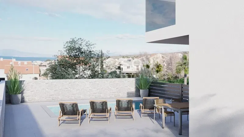 Malinska – Semi-detached House with Sea View – 3