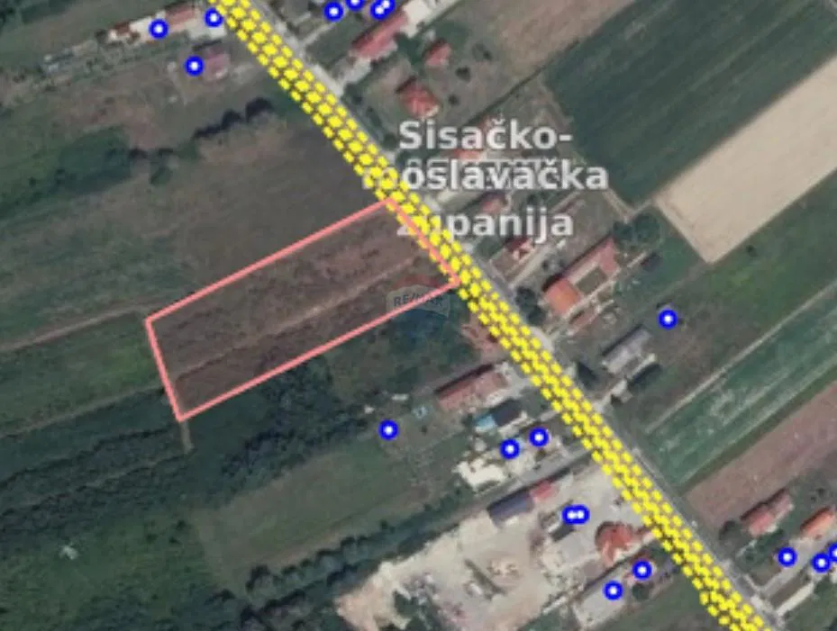 Земельный участок строительного назначения Lekenik, 8.174m2
