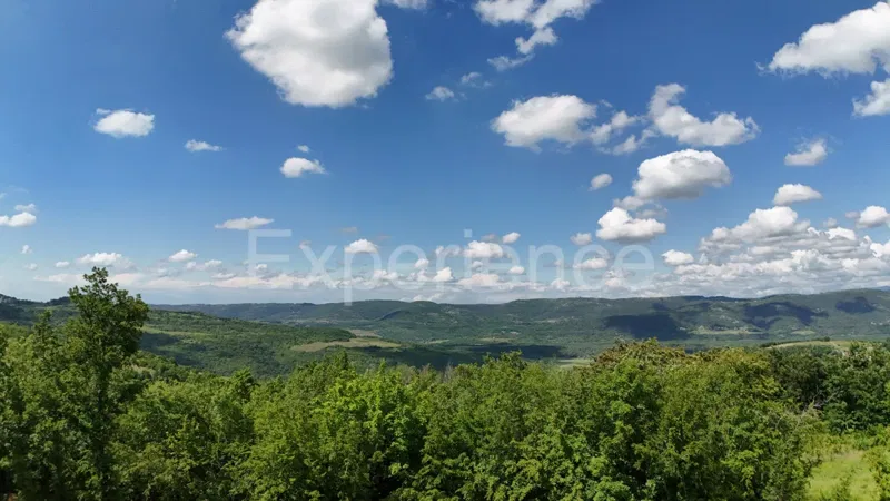 ISTRIA, Montona - terreno agricolo adiacente alla zona edificabile, VISTA SU MONTONA! – 2