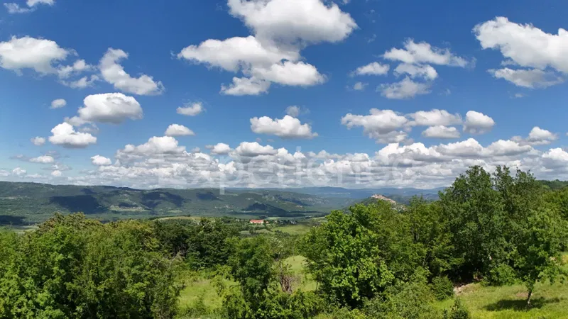 ISTRIA, Montona - terreno agricolo adiacente alla zona edificabile, VISTA SU MONTONA! – 3