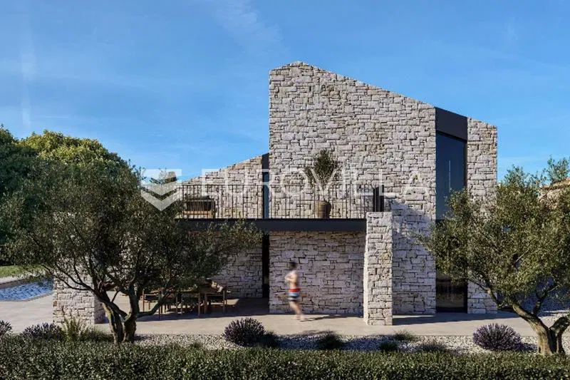 Istria, Mrgani, modern villa under construction with a view of the Lim Bay – 3