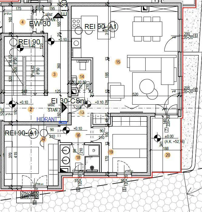 Primosten/Zwei-Zimmer-Wohnung, Erdgeschoss, S2 – 3