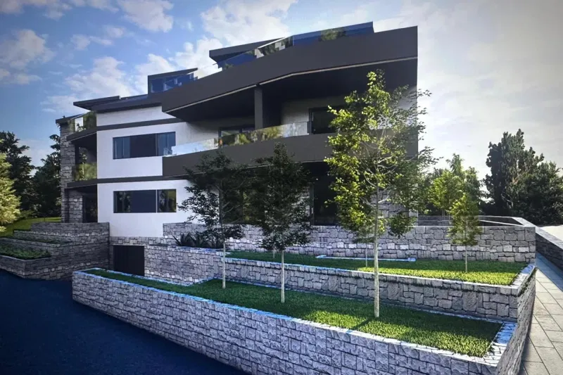 Modern apartment with coastal view, second row from the sea – 2