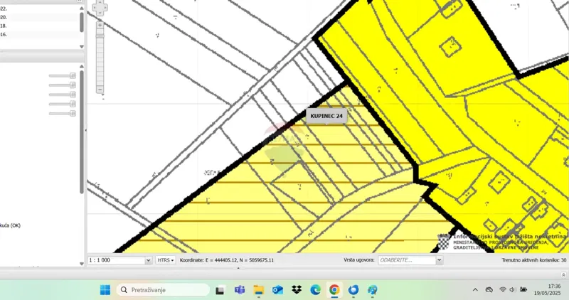 Terreno edificabile Kupinec, Klinča Sela, 1.887m2 – 2