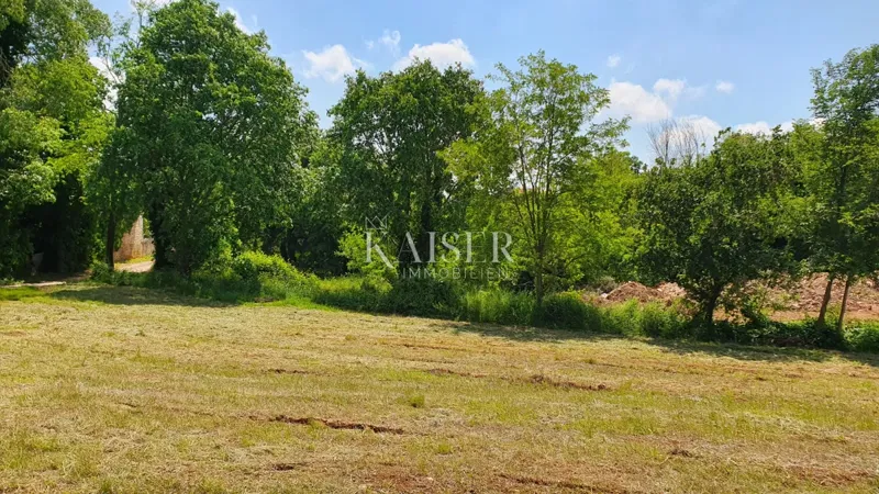 Istria - Kaštelir, terreno edificabile con servizi 1550m2 – 3