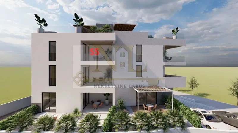 Penthouse apartment S5 with roof terrace, shared pool, panoramic view, Okrug Gornji – 3