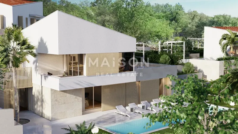 Island of Krk, Malinska, luxury villa within a resort with sea view – 2