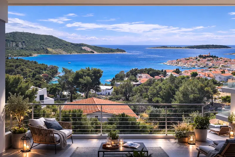 Ekskluzivni penthouse s panoramskim pogledom na more na prodaju u Primoštenu