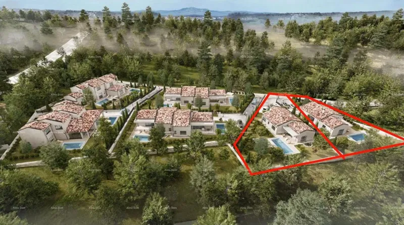 BARBAN - Land for development with a project (house with a swimming pool), 15 minutes to the sea – 3